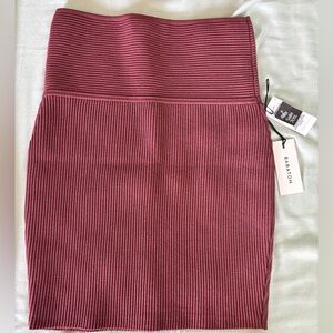 Babaton Textured Mauve Pencil Skirt